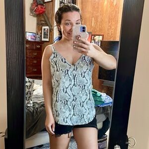 NWT Express snake skin print blouse